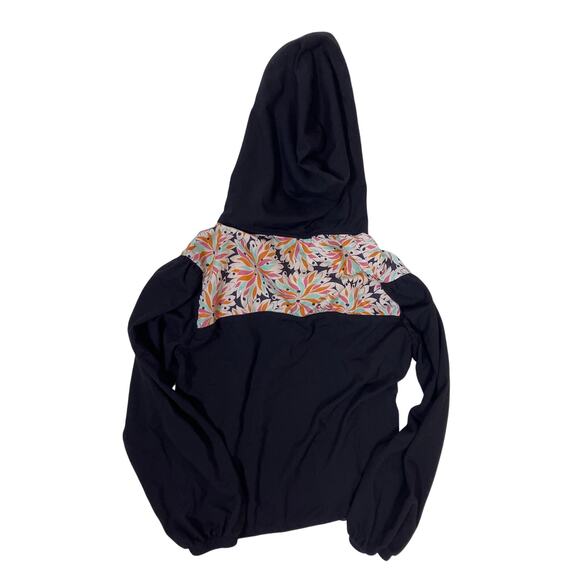 Maeve Anthropologie Women’s XS Floral Quarter Zip Soft Drawstring Sweatshirt - Picture 4 of 6